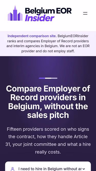 Screenshot of employerofrecord.be