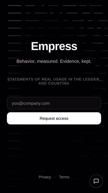 Screenshot of empress.website