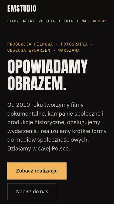 Screenshot of emstudio.waw.pl
