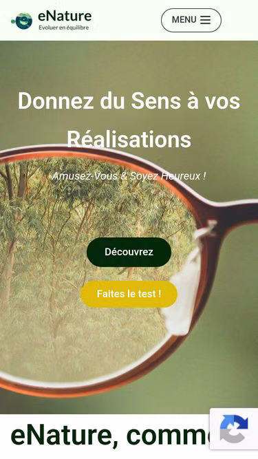 Screenshot of enature.fr