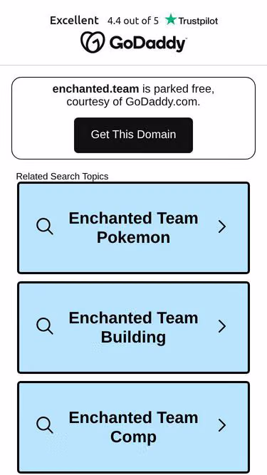 Screenshot of enchanted.team