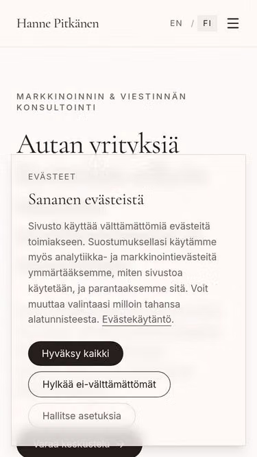 Screenshot of encore.fi