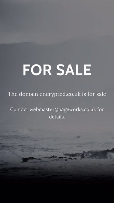 Screenshot of encrypted.co.uk