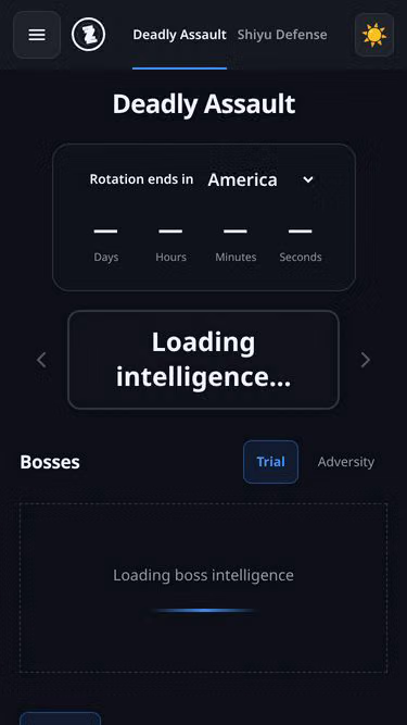 Screenshot of endgame.moe