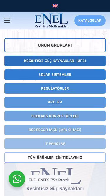 Screenshot of enel.com.tr