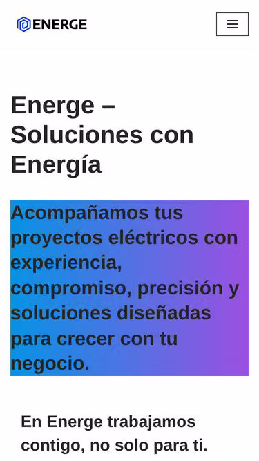 Screenshot of energe.com.co