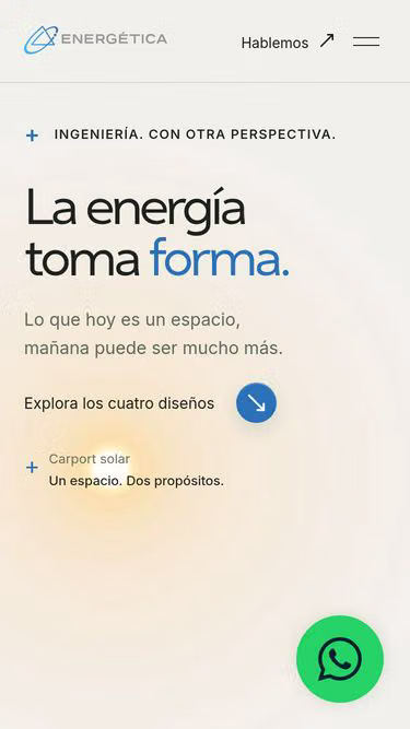 Screenshot of energetica.com.co