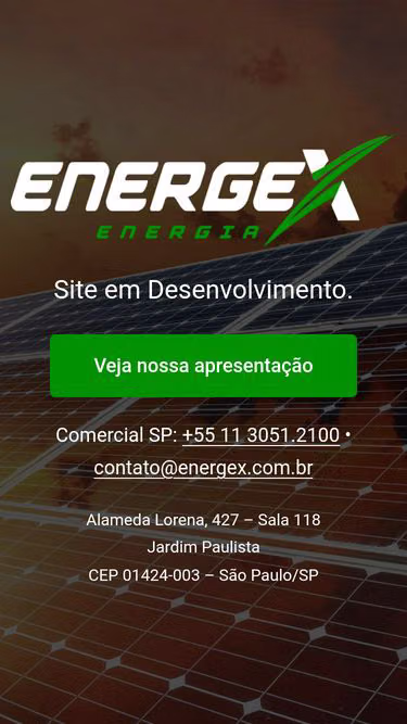 Screenshot of energex.com.br