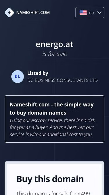 Screenshot of energo.at