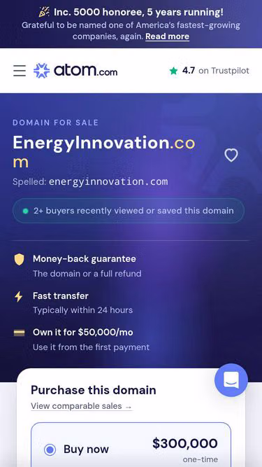 Screenshot of energyinnovation.com