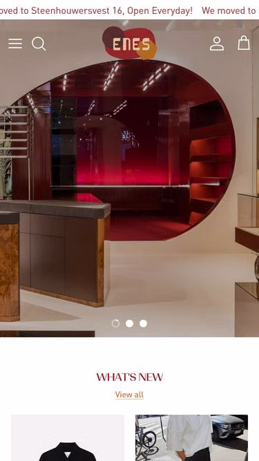 Screenshot of enes.be