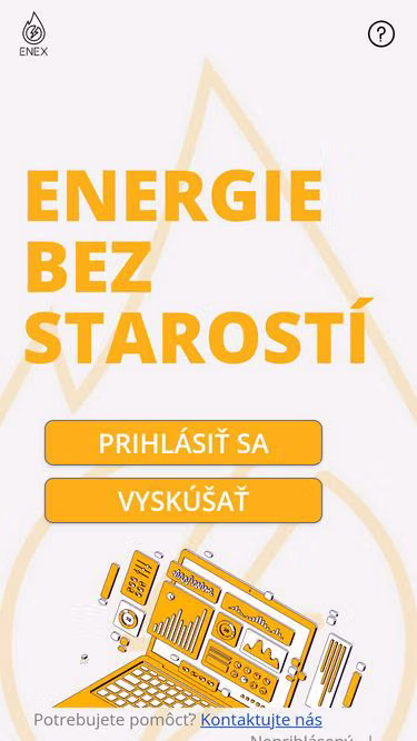 Screenshot of enex.sk