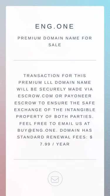 Screenshot of eng.one
