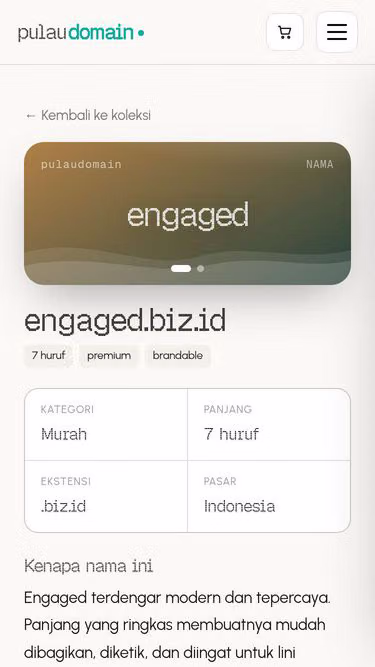 Screenshot of engaged.biz.id