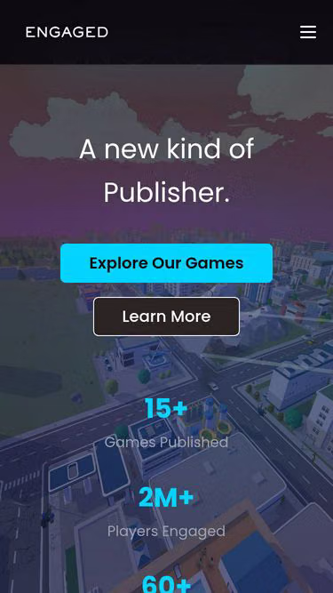 Screenshot of engaged.games