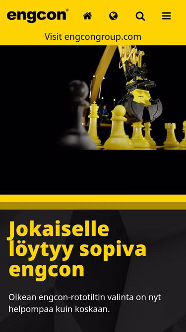 Screenshot of engcon.fi