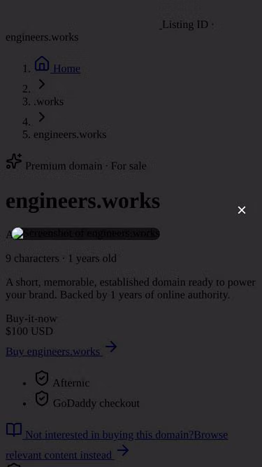 Screenshot of engineers.works