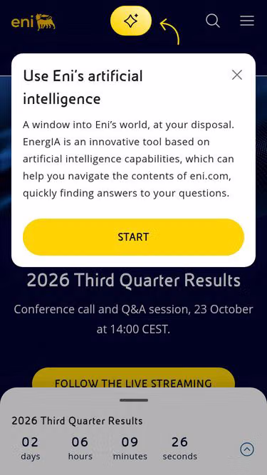 Screenshot of eni.com.ly