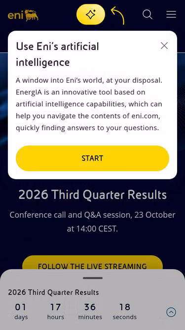 Screenshot of eni.com.mx