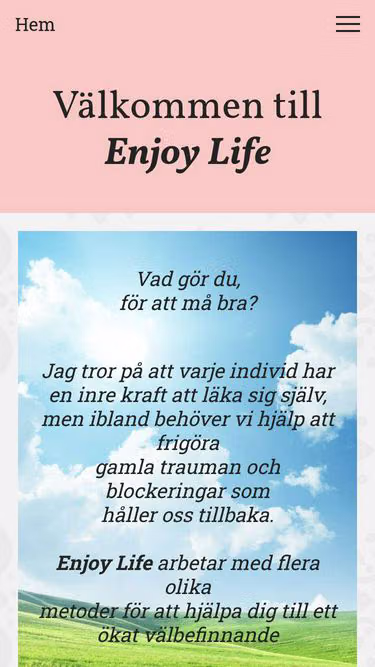 Screenshot of enjoylife.se