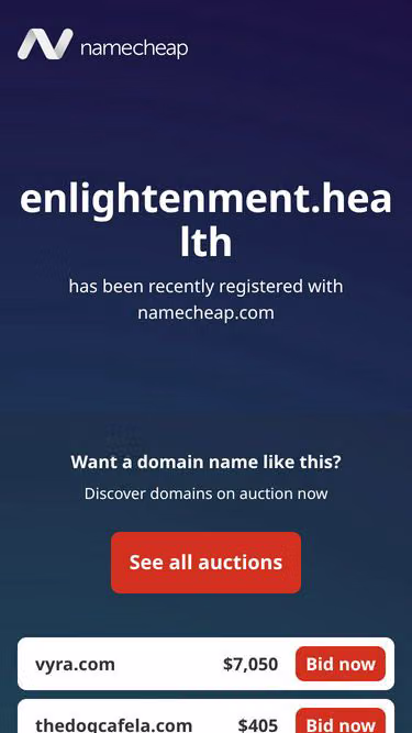 Screenshot of enlightenment.health