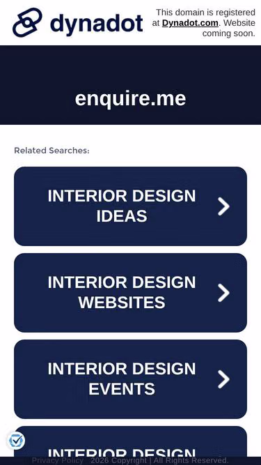 Screenshot of enquire.me