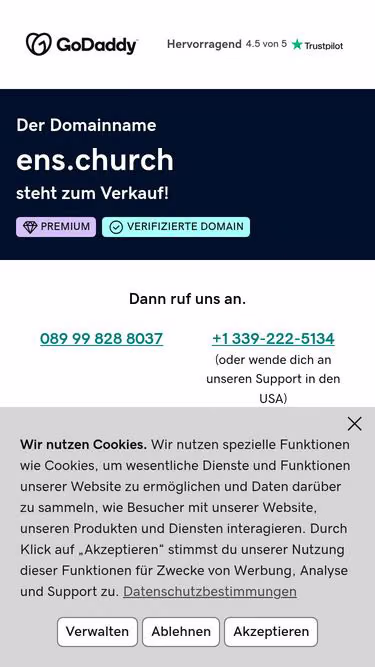 Screenshot of ens.church