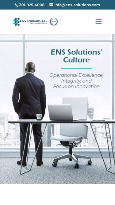 Screenshot of ens.solutions