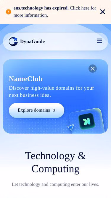 Screenshot of ens.technology