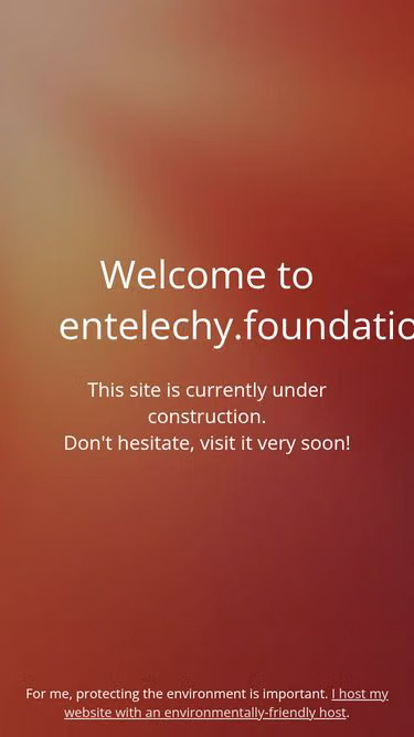 Screenshot of entelechy.foundation