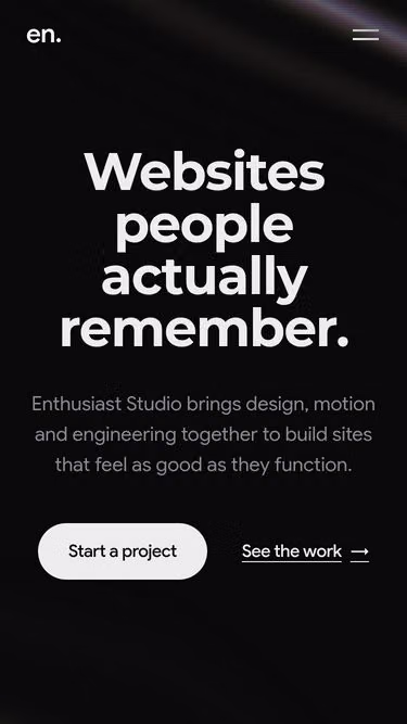 Screenshot of enthusiast.studio