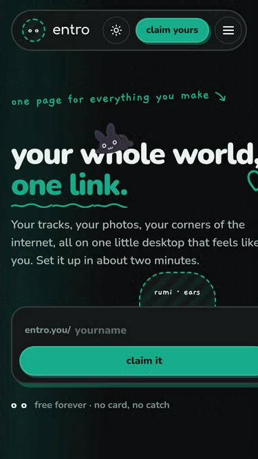 Screenshot of entro.you