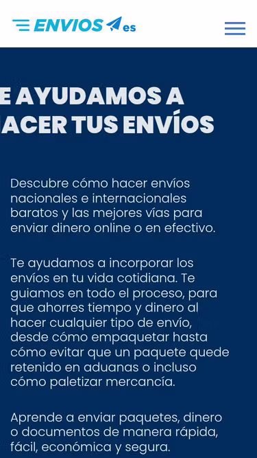 Screenshot of envios.es