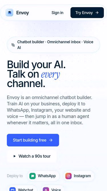 Screenshot of envoy.cx