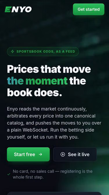 Screenshot of enyo.gg