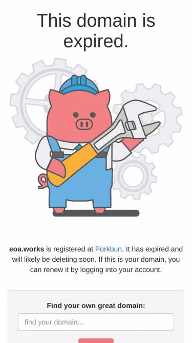 Screenshot of eoa.works