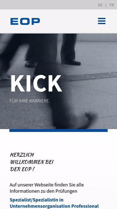 Screenshot of eop.ch