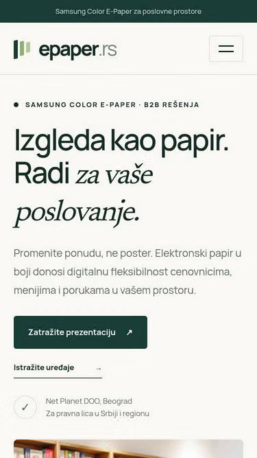 Screenshot of epaper.rs