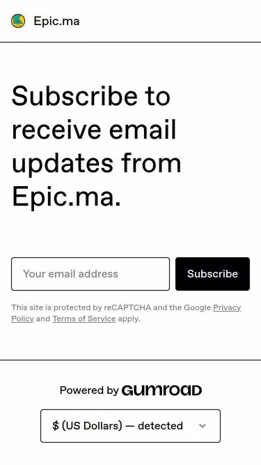 Screenshot of epic.ma