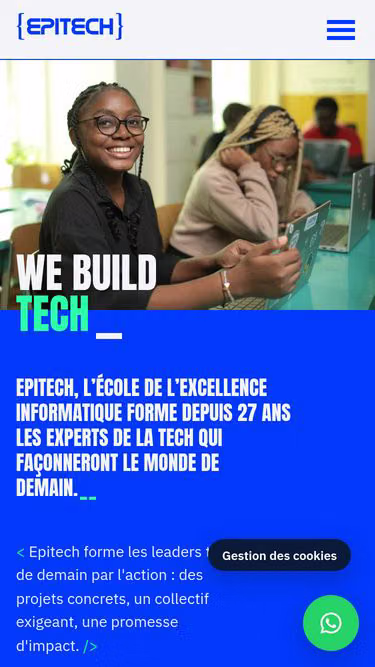 Screenshot of epitech.bj