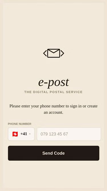 Screenshot of epost.social