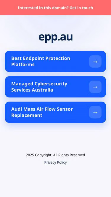 Screenshot of epp.au