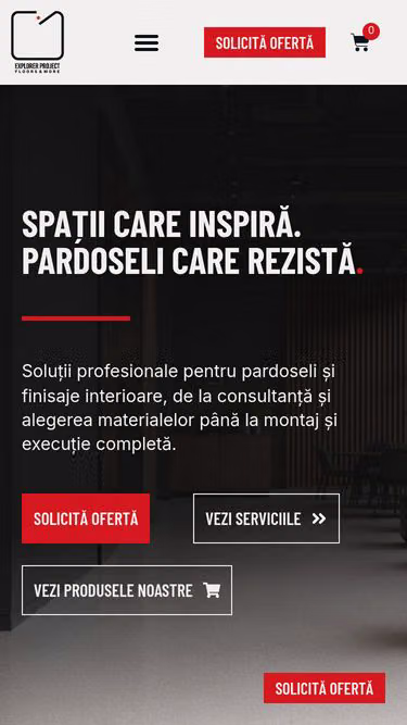 Screenshot of eproject.ro