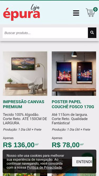 Screenshot of epura.net.br