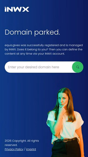 Screenshot of equa.gives