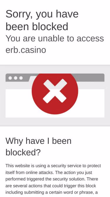 Screenshot of erb.casino