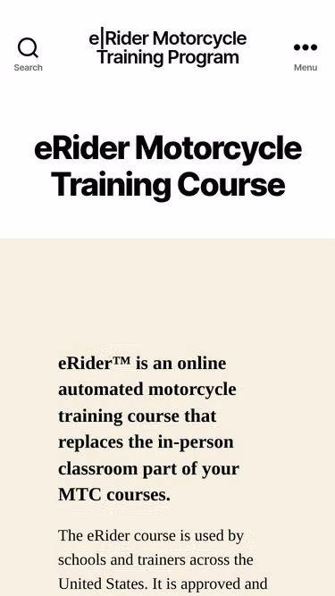 Screenshot of erider.org
