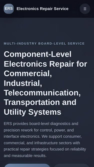 Screenshot of ers.tech
