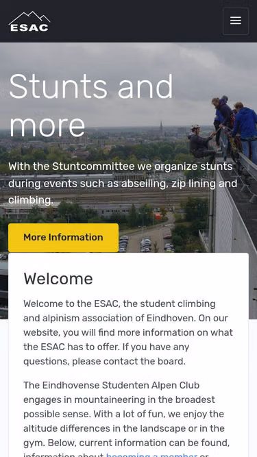 Screenshot of esac.nl