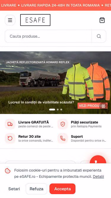 Screenshot of esafe.ro
